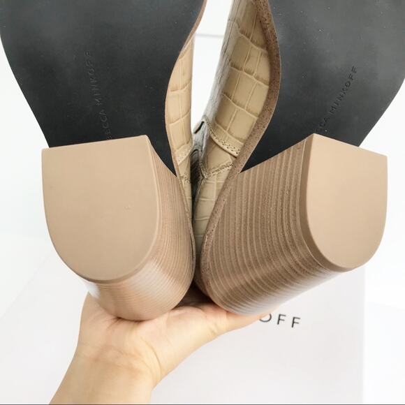 Rebecca Minkoff Sabana Croc Leather Boots - Picture 5 of 7